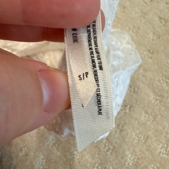 SOLD!! Free People Intimately White Floral Lace Bandeau Bralette Size Small - Picture 5 of 5